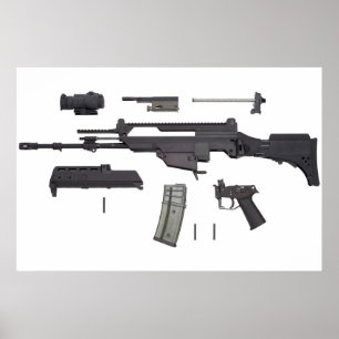 Automatische Waffe G36 Poster