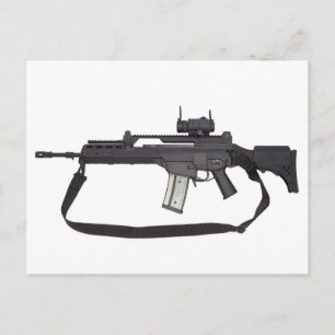Automatische Waffe G36 Postkarte