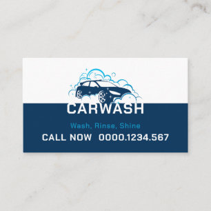 Automatische Wash-Dienste für Kraftfahrzeuge   BER Visitenkarte