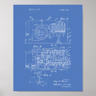 Automatischer Controller 1973 Patent Art Blueprint Poster
