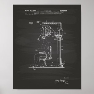 Automatischer Haarschnitt 1966 Patentenkabine Poster