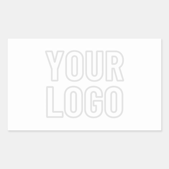 Automatisches Lighten des Logos für Hintergrund Rechteckiger Aufkleber (Vorderseite)