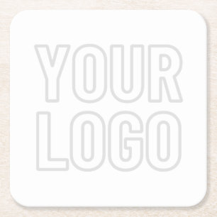 Automatisches Lighten des Logos für Hintergrund Rechteckiger Pappuntersetzer