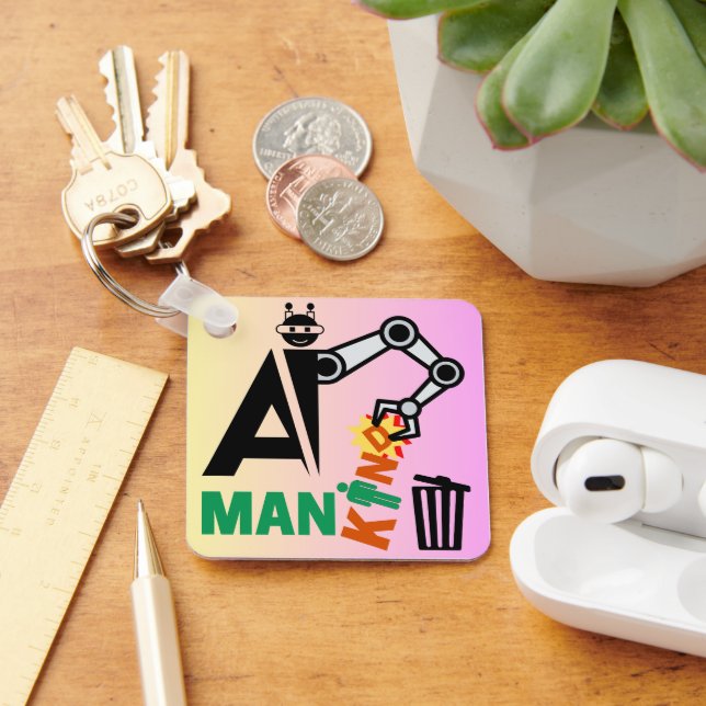 Automatisierung künstlicher Intelligenz Schlüsselanhänger (Schreibtisch)