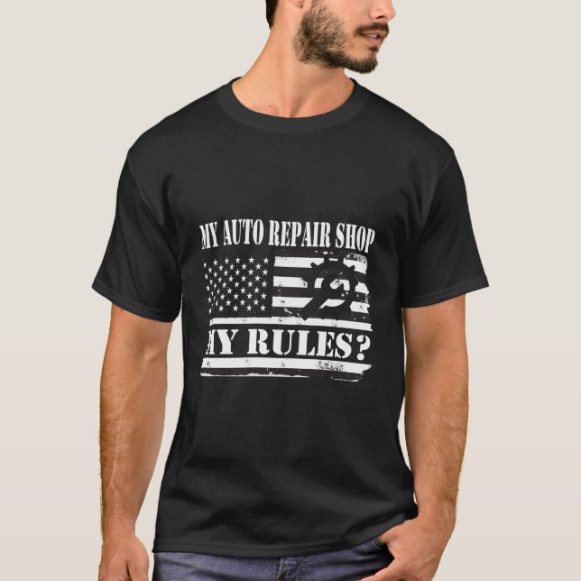 Automechanik für Männer und Frauen T-Shirt (Vorderseite)