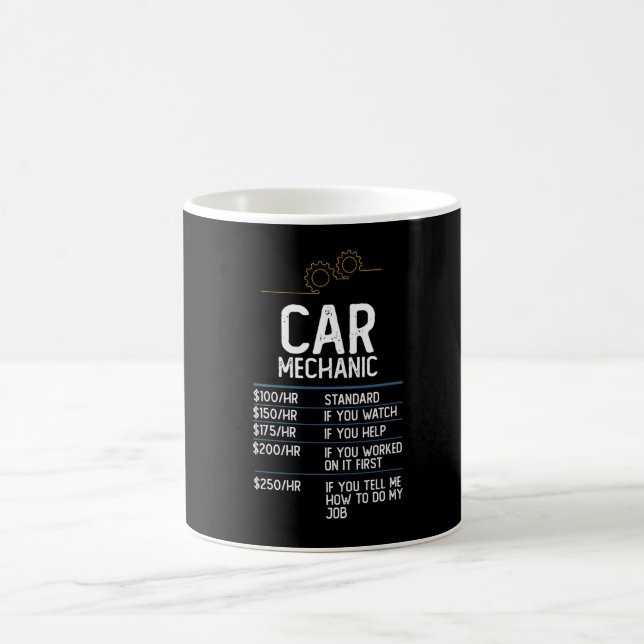 Automechanik Reparaturgarage lustiges Geschenk Ges Kaffeetasse (Mittel)