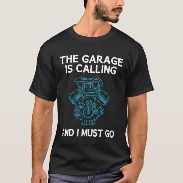 Automechaniker Racing Enthusiast Motor Männer Vate T-Shirt (Vorderseite)