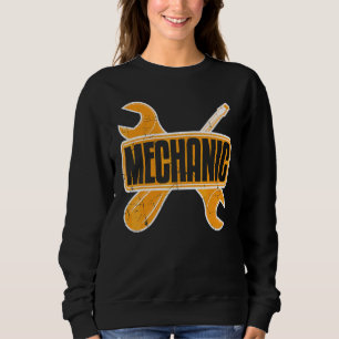 Automechaniker-Schraubenschlüssel und Schraubendre Sweatshirt