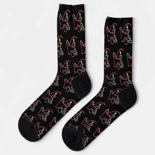Automechaniker Stickman Socken