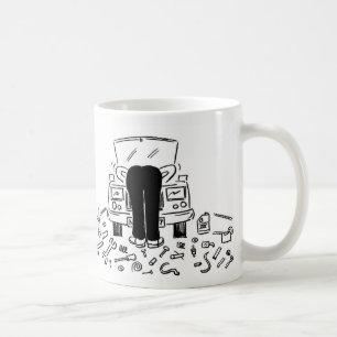 Automechanische Illustration Kaffeetasse