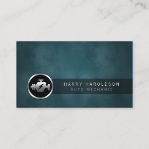 Autommechaniker-Automotor-Icon Geschäftskarte Visitenkarte