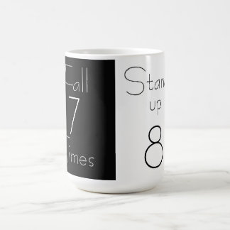 Automne 7 fois Levez-vous 8 Mug Motivationnel