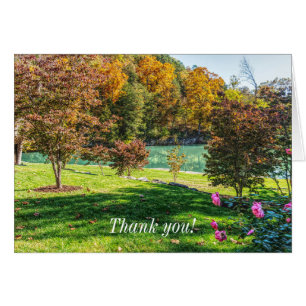 Automne À Dogwood Carte de remerciements