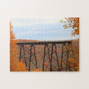 Automne À Kinzua Bridge Famille Fun Time Puzzle