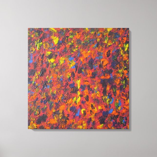 Automne Abstrait Acrylique moderne toile d'art (Recto)