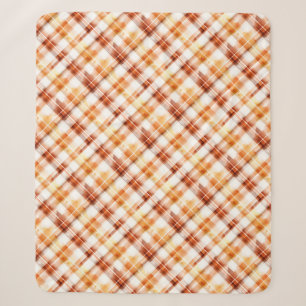 Automne Aquarelle d'automne Orange Plaid Motif