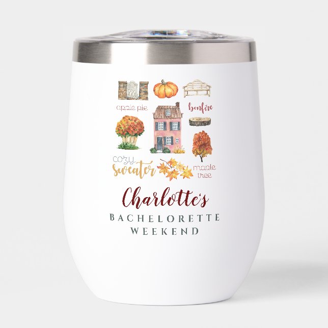 Automne Aquarelle Russe Bachelorette Party (Avant)