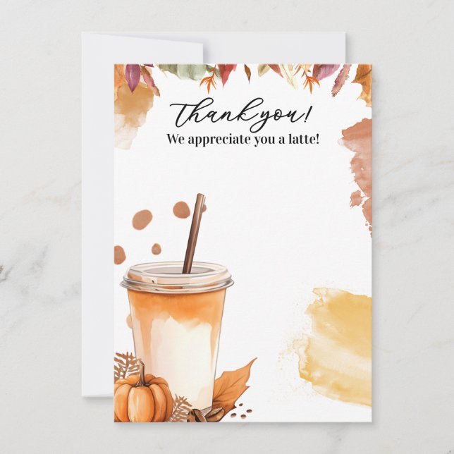 Automne Automne Citrouille Spice Party Invitation (Devant)
