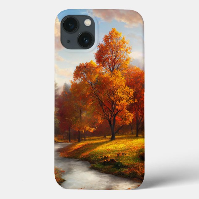Automne Automne Coque esthétique-Mate coque iphone (Verso)