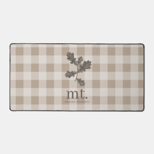 Automne Automne Taupe Plaid Moderne Foligramme Mon