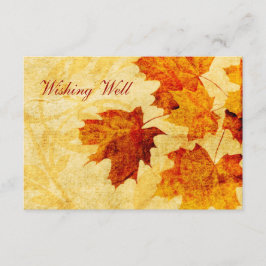 automne brun feuilles souhaitant bien cartes