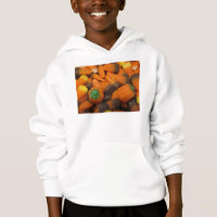Automne Candy Corn Enfants Sweatshirt à capuche