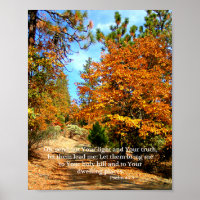 Automne Christian Poster Bible Verse Créationarts