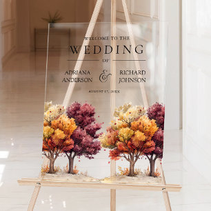 Automne Chute Bourgogne Arbres Mariage Bienvenue
