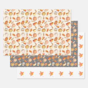 Automne Citrouille épices et Feuilles