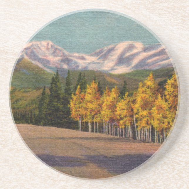 Automne Dans Le Dessous de verre Des Rocheuses (Devant)