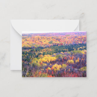 Automne dans le nord du Michigan - Cartes de notes