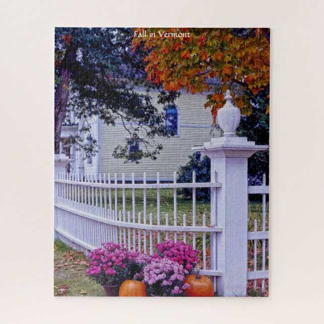 Automne dans le Vermont Jigsaw Puzzle (Vertical)