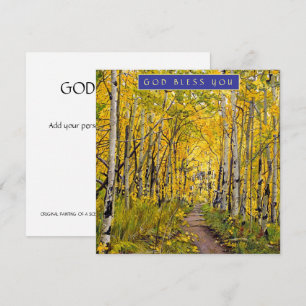 Automne dans un Aspen Tree Grove Carte de vacances