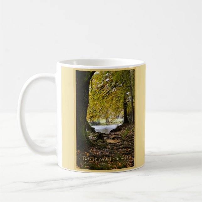 Automne en Betws-y-coed, Mug du nord du Pays de Ga (Gauche)