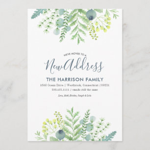 Automne Eucalyptus Floral Moving Faire-part