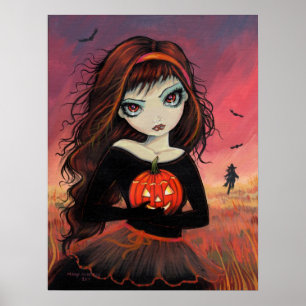 Automne Feu Halloween Poster Imprimer