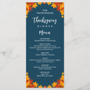 automne feuilles navy bleu grâces menu