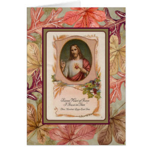 Automne Feuilles Sacré Coeur de Jésus