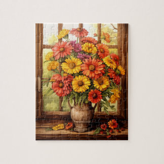 Automne Fleurs Helenium Puzzle 110 Pcs. 20,5 cm x 