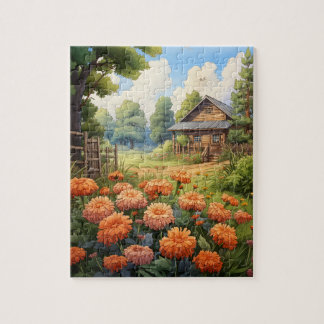 Automne Fleurs Marigold Puzzle 110 Pcs. 20,5 cm x 