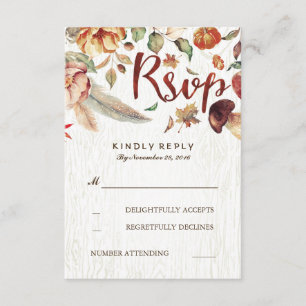 Automne Harvest Mariage Rustique Rsvp