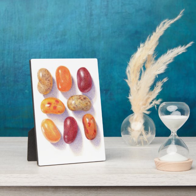 AUTOMNE JELLY BEANS 5x7 Plaque avec Easel (Côté)