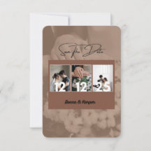 Automne Mariage à thème Enregistrer la carte de da