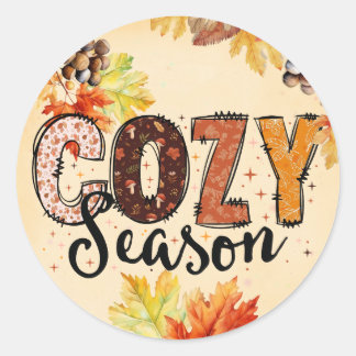 Automne/ Merci Donner des autocollants - Cosy Seas
