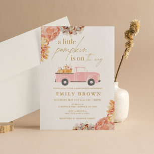Automne Petite Citrouille Invitation Baby shower f