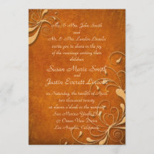 Automne Rhapsody 5x7 Invitation