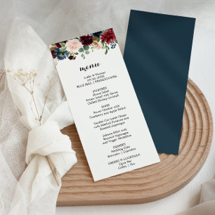 Automne Rustique Éblouissant Dîner Bourgogne Carte