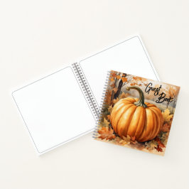 Automne Saison Automne Citrouille Thème Livre d'hô