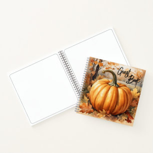 Automne Saison Automne Citrouille Thème Livre d'hô