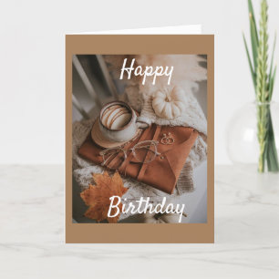 AUTOMNE *SOUHAITS D'ANNIVERSAIRE* CARTE DE FILLE